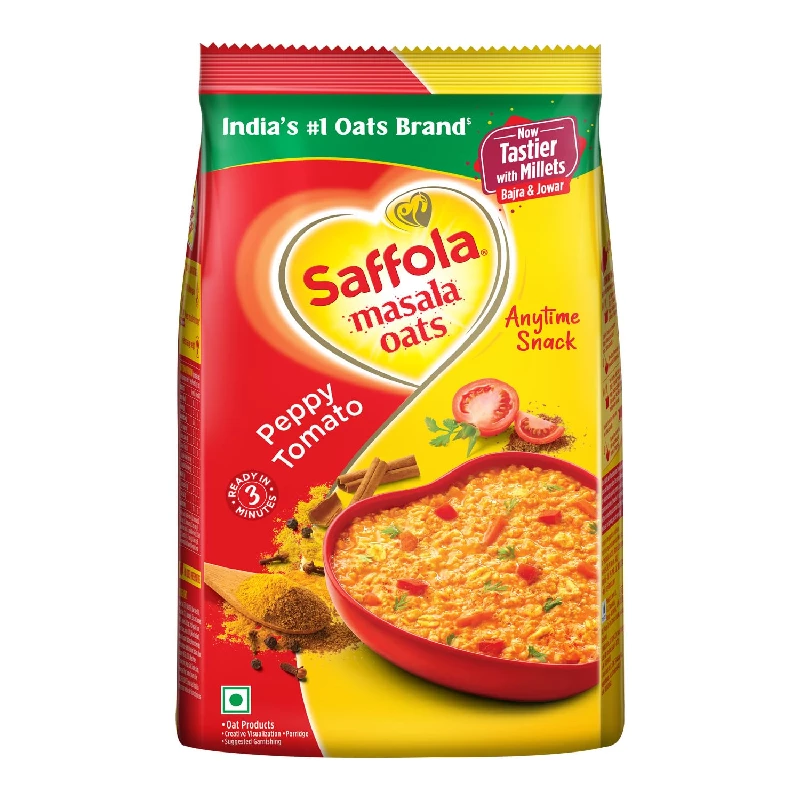 Saffola Masala Oats -Peppy Tomato, 500 g-1.webp